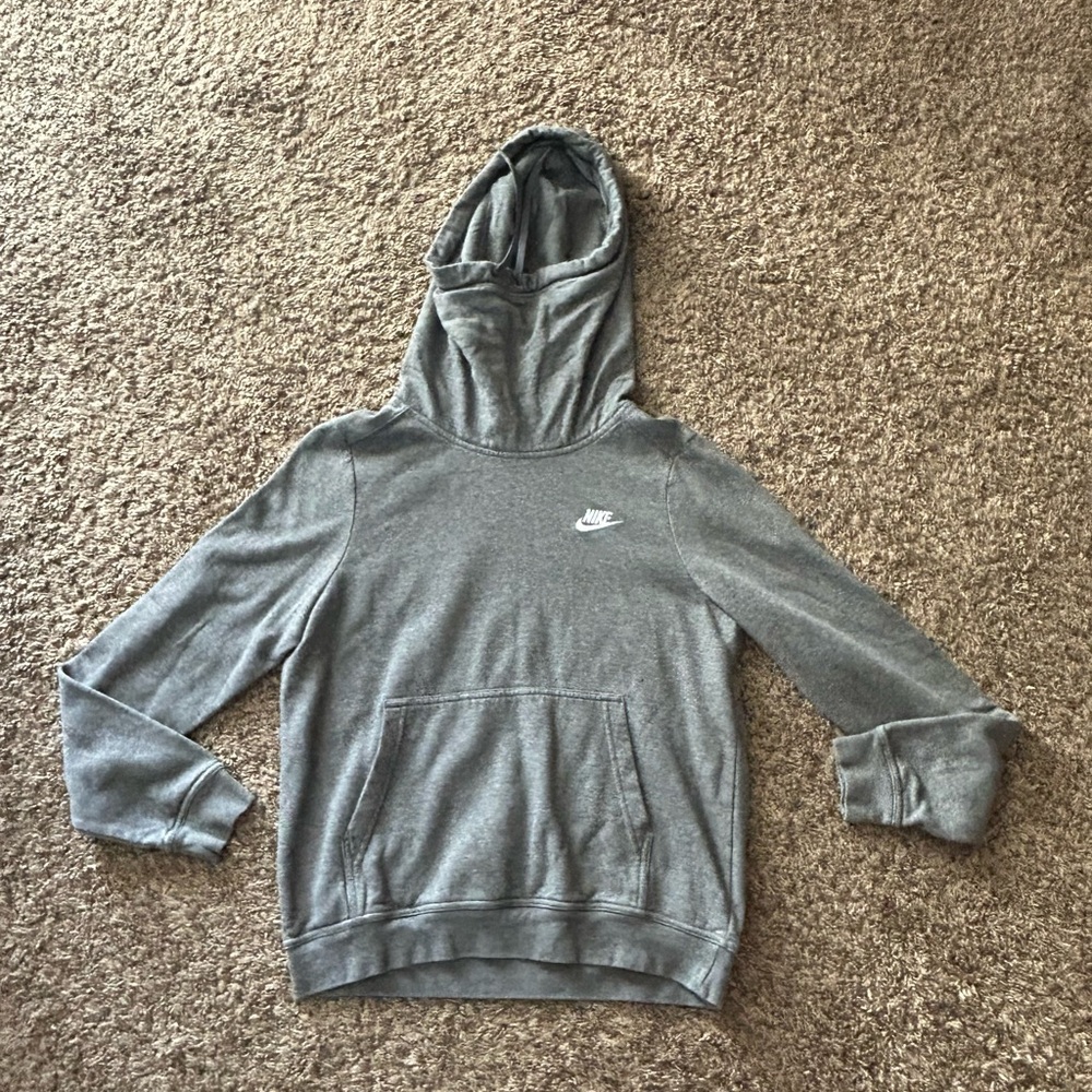 Nike Men's Heather Gray Pullover Hoodie